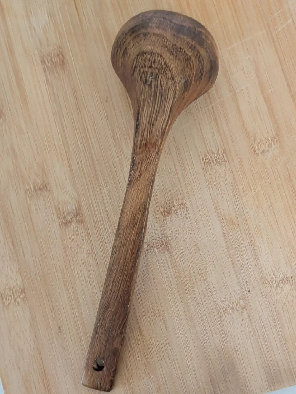 Handcrafted Wooden Spoon Or Ladle - Warm Brown
